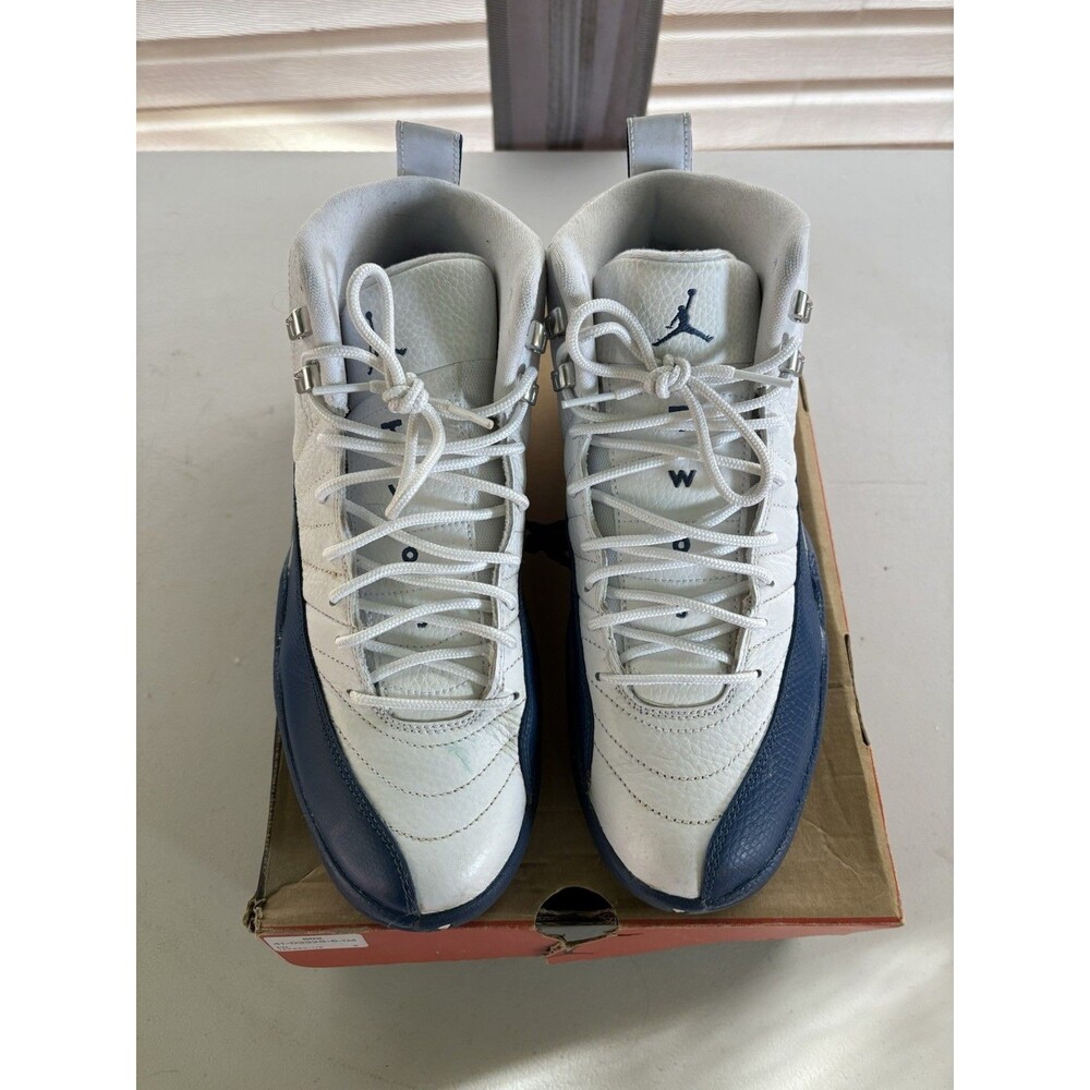 NIKE AIR JORDAN XII 12 RETRO WHITE FRENCH BLUE 130690-113 MEN’S SIZE 9